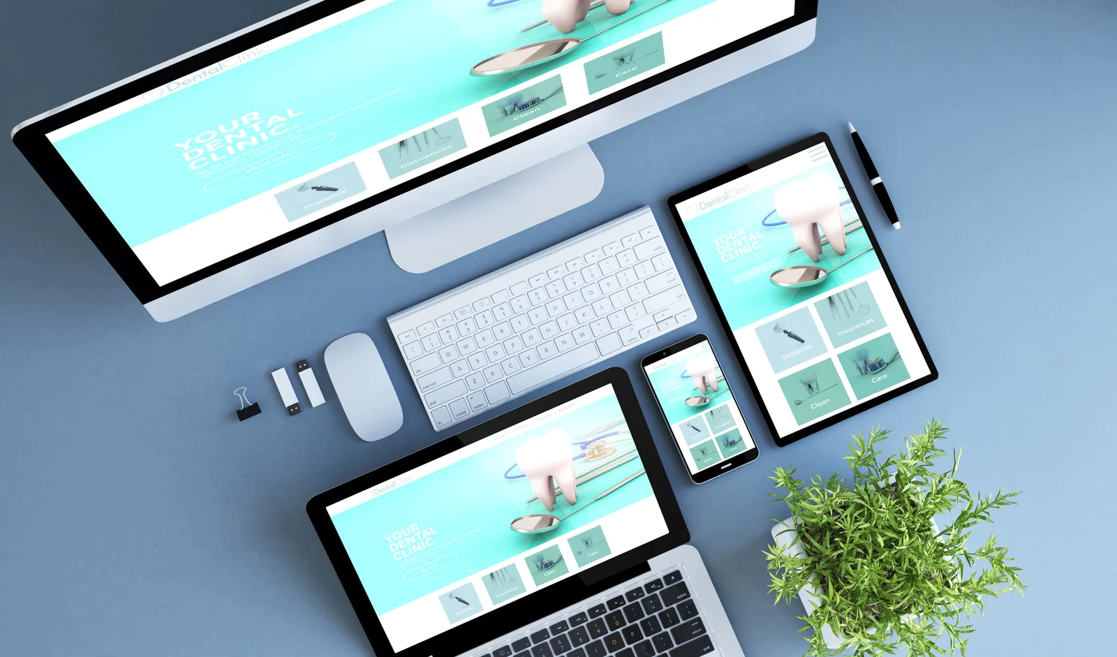 Webseiten-Erstellung für kleine Unternehmen: Blumenladen, Reisebüro, Handwerker, Restaurant